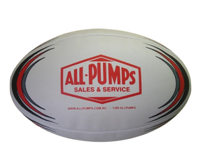 Balón de rugby Premium Match, paneles duraderos cosidos a mano, agarre Superior de tamaño completo para entrenamiento y marca personalizada - Product Image 3