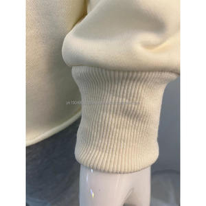 Sudaderas con capucha personalizadas informales para hombre Puños roscados de invierno de color sólido europeo y americano sin dobladillo sin bolsillos - Product Image 6