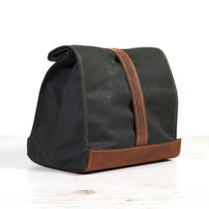 Sac à déjeuner en toile de cuir durable avec fermeture éclair, imperméable et isotherme, réutilisable, pour le bureau, 2 personnes, LCLB-0018 - Product Image 2
