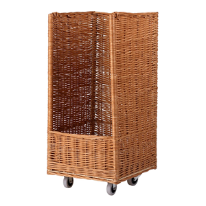 Wholesale Rattan <b>Basket</b> With Wheels, Heavy Duty Hand-Woven Commercial Bread Display <b>Basket</b> For Bakery & Supermarket From Vietnam - Product Image 3