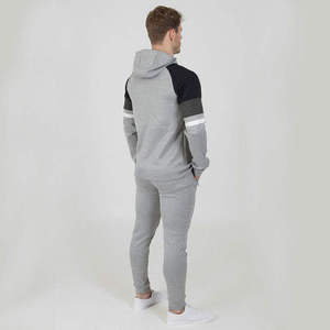Chándal con Capucha para Hombre, Diseño Color Block, Sudadera con Cremallera y Mangas Largas, con Bolsillos Laterales, Ropa Casual de Otoño - Product Image 3