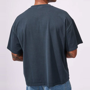 T-shirt en coton 100% léger à col en V, 180 g/m², manches courtes, ODM, vêtements d'été, streetwear, hip hop, coupe classique - Product Image 4