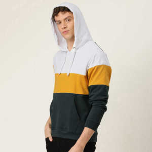 เสื้อฮู้ดผ้าฝ้ายสีสำหรับผู้ชายเสื้อฮู้ดสำหรับผู้ชายดีไซน์แบบที่ลูกค้าต้องการ - Product Image 3