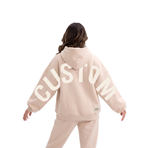Premium Heavyweight Cotton Oversized Pullover Hoodies Custom Blank Fleece Tracksuit Unisex 500 GSM Drop Shoulder Hoodie Supplier - Product Image 1
