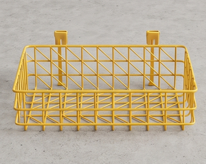 Premium Yellow Metal <b>Wire</b> <b>Storage</b> <b>Basket</b> Rectangle Hanging Simple Multi-Purpose Neatening Organizer For Home - Product Image 6