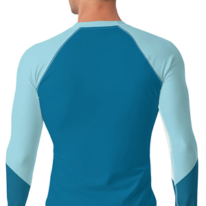 ชุดว่ายน้ำแขนยาวผู้ชาย OEM 100% สแปนเด็กซ์/โพลีเอสเตอร์ พิมพ์ลายโลโก้ตามสั่ง ระบายอากาศได้ดี สีสันสดใส พิมพ์ลายด้วยความร้อน สำหรับผู้ใหญ่ MMA - Product Image 4