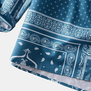 Chemise en twill de soie pour homme, fantaisie, fantastique, surdimensionnée, à col camp, imprimée - Product Image 5