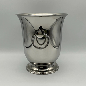 Premium Authentic Design Ideal For Celebrations Weddings Hand Decorative Antique Look Stainless Steel <b>Ice</b> Bucket Silver Color - Product Image 3