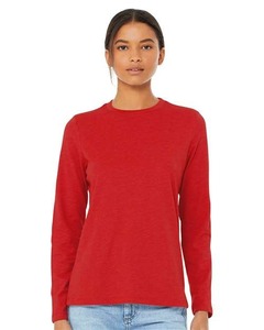 T-shirt uni blanc personnalisé à manches longues unisexe en mélange de coton col rond, t-shirt vierge en gros OEM, hauts décontractés à manches longues - Product Image 3