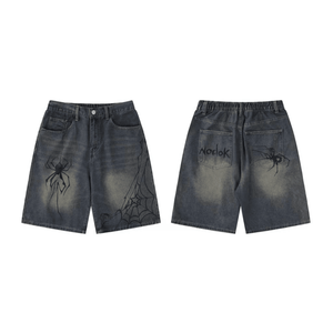 Nouvelle mode : shorts en jean personnalisés pour hommes – Shorts en jean délavé à l'acide – Coupe ample, style streetwear vintage |   Nouveautés en gros - Product Image 2