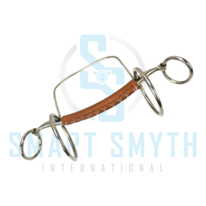 Bocado para Caballo de Primera Calidad, Cubierto de Cuero, de Acero Inoxidable, para Entrenamiento Ecuestre, para Uso Profesional en Equitación y Conducción - Product Image 4