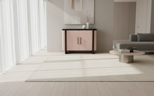 Buffet moderne à 2 portes en chêne massif pour salon - Rangement écologique résistant à l'eau au design minimaliste - Product Image 5