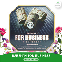 DARSHAN Pour les entreprises, Bobines d'encens en papier parfumé, Encens indien religieux, Utilisation toute saison, 24 heures