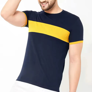 T-shirt décontracté pour homme de qualité supérieure, 100% coton, respirant, coupe ample, confortable, motif uni, prix abordable - Product Image 1