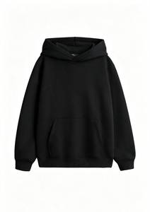 <b>Women's</b> <b>Cream</b> Cotton Hoodie <b>Fleece</b> Solid Color Casual Pullover With Pockets Regular Fit Autumn Wear - Product Image 3