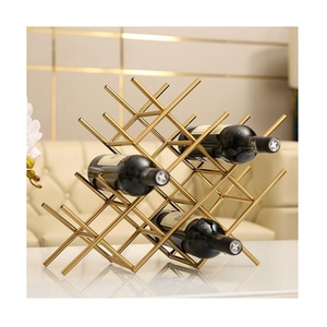 Support à bouteilles de vin en métal de haute qualité, design dernier cri, organiseur de bouteilles de vin, présentoir à bouteilles de boisson - Product Image 2