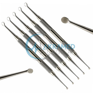 Juego de 5 Elevadores Periósteicos Dentales Premium Molt 4, Instrumentos Quirúrgicos Orales de Doble Extremo, Cureta Ósea, Kit de Instrumentos Quirúrgicos Periodontales - Product Image 4