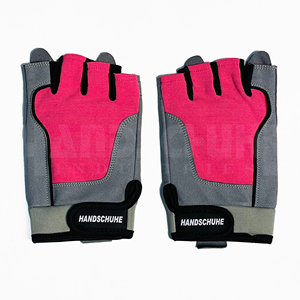 Guantes Deportivos de Medio Dedo con Agarre para las Manos, Correa Ajustable para la Muñeca, Antideslizantes, de PU, Unisex, para Levantamiento de Pesas y Entrenamiento en el Gimnasio - Product Image 2