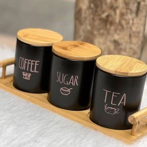 Ensemble de boîtes métalliques fonctionnelles avec un joint d'étanchéité fiable, un matériau durable et un rangement efficace pour les articles de cuisine quotidiens - Product Image 1