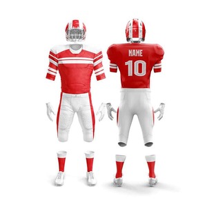 High Quality American football uniform sports jersey <b>pants</b> set breathable <b>padded</b> athletic team wear training match uniform - Product Image 5