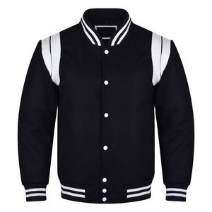 Chaqueta Varsity de Lona Unisex para Invierno, Estilo Urbano, con Logotipo Personalizado, con Capucha, Resistente al Viento, Clásica, Colorida, Informal para Parejas - Product Image 1