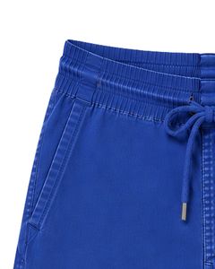 Pantalones Cortos Bermuda Casuales para Hombre, Color Azul Rey, Personalizados, con Cordón, Ligeros, de Corte Holgado, Mezcla de Algodón, para Playa - Product Image 5