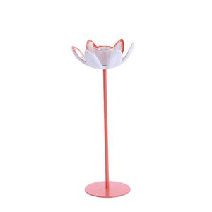 Gold Lotus Metal Candle Holder <b>Tall</b> Stem Floral Taper Candlestick Antique Brass Votive Stand Luxury Wedding Home <b>Table</b> Decor - Product Image 3