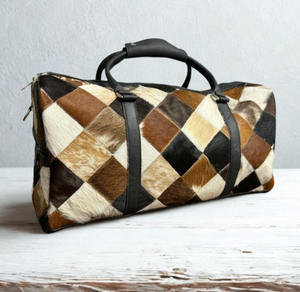 กระเป๋าเดินทางหนังแท้แบบดัฟเฟิล น้ำหนักเบา เป็นมิตรกับสิ่งแวดล้อม พับเก็บได้ ขนาดปรับแต่งได้ ปิดซิป ความจุขนาดใหญ่ - Product Image 6