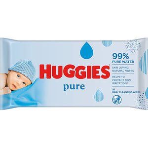 Lingettes pour bébé, non parfumées, Huggies Simply Clean, lingettes pour couches bébé sans parfum, 10 paquets avec couvercle rabattable (560 lingettes au total) - Product Image 3