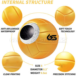 Ballon de volley-ball en cuir de qualité supérieure, style unique, fourni directement par l'usine - Product Image 3