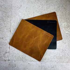 Genuine Leather Mouse Pad Desk Mat Non Slip Office Gaming <b>Mousepad</b> Smooth Surface Durable Stylish Pad LMP-0025 - Product Image 1