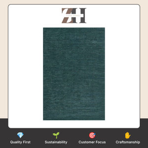 Tapis de la collection Blue Asher, 100% laine, tissé à la main, sculpté, cannelé, fabricant, fournisseur, grossiste - Product Image 6