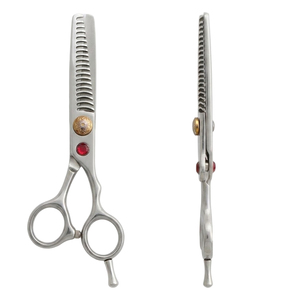 Ciseaux de coiffure professionnels 10 dents en acier inoxydable de haute qualité pour la texture des cheveux, ciseaux à effiler pour salon de coiffure, personnalisables OEM/ODM - Product Image 1