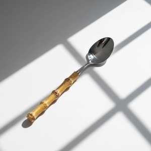 Ensemble d'ustensiles à salade en bambou avec couteau, fourchette et cuillère, écologiques, compatibles lave-vaisselle, ustensiles manuels - Product Image 4