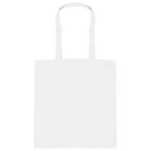 Bolsa de Compras de Lona Natural Reciclable Mediana, Personalizada con Serigrafía Geométrica de COTTON FIELD, de Algodón Blanco de Alta Calidad - Product Image 6