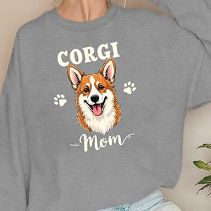 Sudaderas de mujer CORGI Mom con estampado de pata - Product Image 5