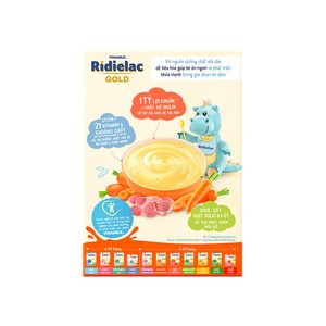 Vinamilk Ridielac Gold-Céréales pour les enfants de six mois-Porc Carotte Saveur-200g x 24 Boîtes par Carton - Product Image 4