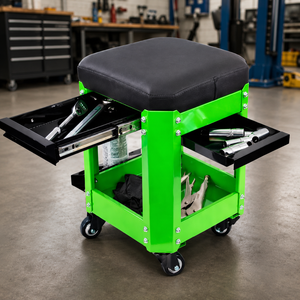 280lb Heavy Duty <b>Rolling</b> <b>Tool</b> Chest Seat Mechanic Stool with Storage Drawer Wheels Garage Workshop Creeper Seat GAPSTL007 - Product Image 1