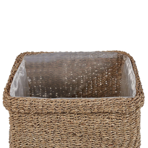 Natural Set of 3 Seagrass <b>Plant</b> Pots <b>Baskets</b> Decorative Boho Style Indoor Planter Pot Made in Vietnam - Product Image 4