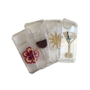 Coque de téléphone décorative brodée de perles, finition premium, élégante, faite à la main, perles de rocaille NOVA STAR CRAFT NSC08919, cadeau élégant - Product Image 3