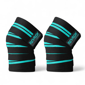Equipo de Gimnasio Profesional para Levantamiento de Pesas con Logotipo Personalizado, Rodilleras y Coderas Ajustables de Nailon Elástico Suave para Adultos, Personalizables - Product Image 1