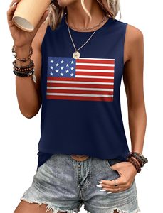 Blusas sin mangas casuales de verano para mujer con diseño de ojales, personalizables con logo OEM - Product Image 4