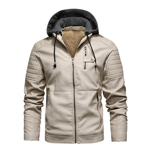 Chaqueta de Cuero Ecológica para Hombre, Talla Grande, con Logotipo Frontal, Resistente al Viento, Transpirable, Estilo Bomber, 6XL - Product Image 1