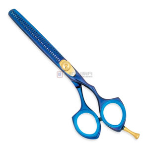 Blue Swivel Thumb Salon Grade Professional Hair Thinning <b>Scissors</b> Sharp Plastic Durable Stainless Steel Perfectly Balanced - Product Image 2