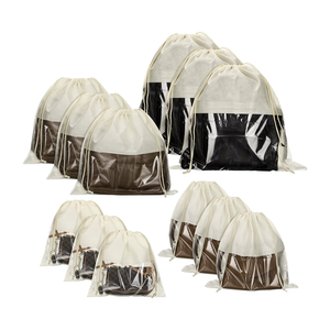 Sac de rangement portable en non-tissé réutilisable et écologique avec cordon de serrage, personnalisable pour sacs à main et chaussures – Fournisseur de premier plan - Product Image 6