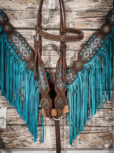 บังเหียนม้าแบบตะวันตกสั่งทำพิเศษ ยี่ห้อ Knotting Head Stall รุ่น Best Buy ทำจากหนังแท้ - Product Image 2