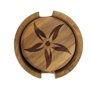 Elegant Design Mango Wood Coaster Wooden Coaster Solid Wood Coaster Acacia Wood Coaster Place Mats At very affordable Price - Product Image 3