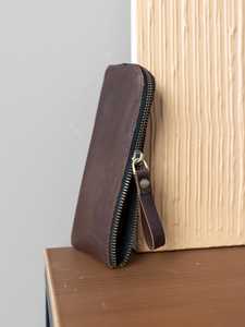 New Genuine Leather <b>Glasses</b> Cover Luxury Eyewear <b>Case</b> Full Grain Leather Sunglasses Pouch Bulk Wholesale Manufacturer LGC-0021 - Product Image 2
