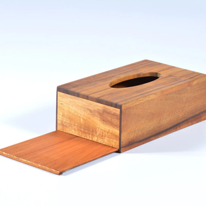 Boîte à mouchoirs décorative en bois, artisanat écologique pour la maison, salon, boîte à mouchoirs/support - Product Image 2