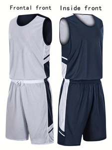 Uniforme de Baloncesto Personalizado 100% Poliéster de Alta Calidad, el Mejor Diseño para Ropa Deportiva Transpirable de Verano para Exteriores - Product Image 2